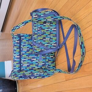 NWOT Vera Bradley Midtown Stripes? Katalina? bundle Crossbody & Mini Hipster Set